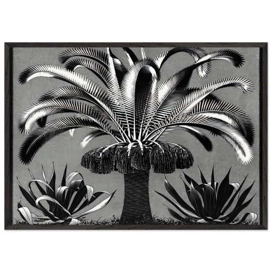 PALM - MC Escher Framed Art Print – Black Wooden Frame - Default Title - -Framed Art Print