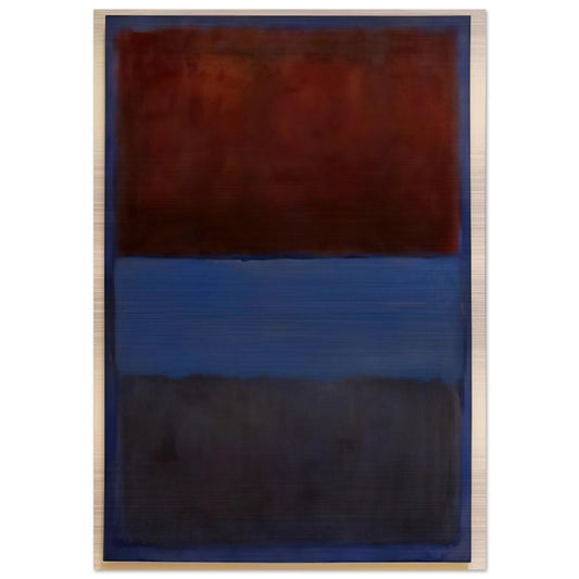 No.61 Rust and Blue - 1953 - Mark Rothko Brushed Aluminum Print - 70x100 cm / 28x40 inches | Mark Rothko Aluminum Print | Mark Rothko Prints