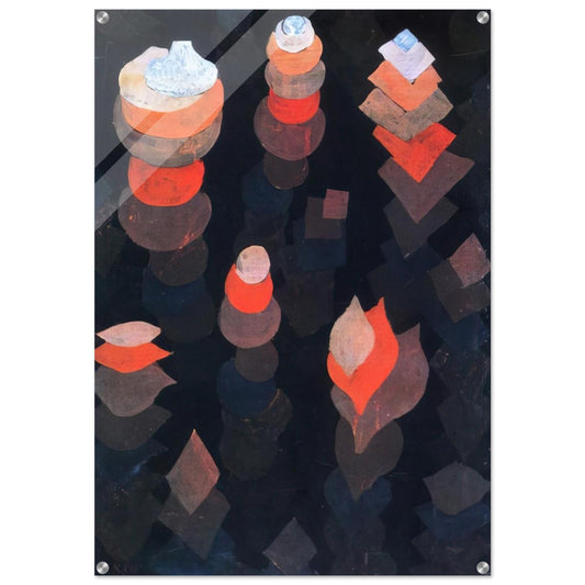 GROWTH OF THE NIGHT PLANTS 1922 - Paul Klee Acrylic Print - 70x100 cm / 28x40″ inches