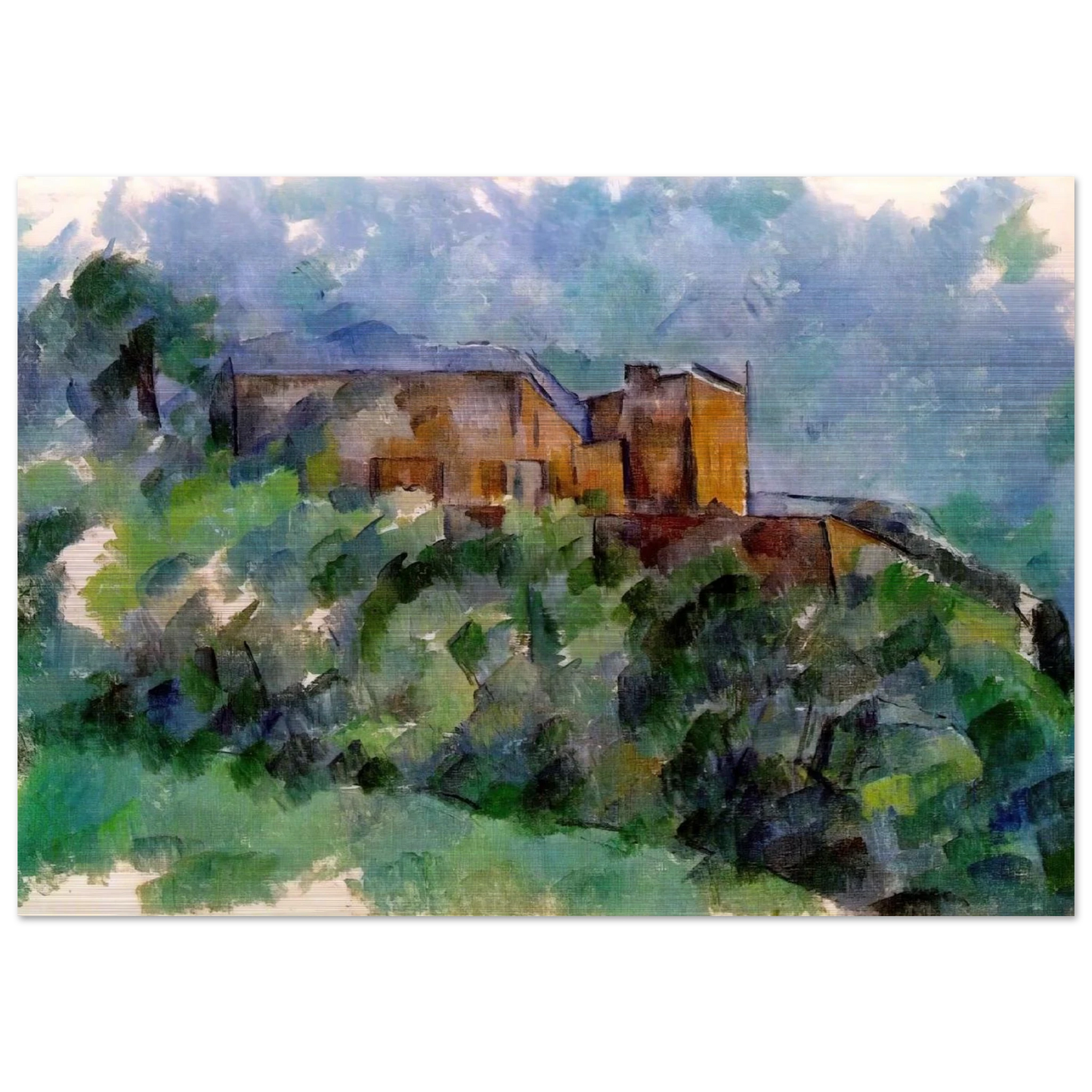 Chateau Noir - Paul Cézanne Brushed Aluminum Print - 70x100 cm / 28x40 inches | Paul Cézanne Aluminum Print | Paul Cézanne Prints