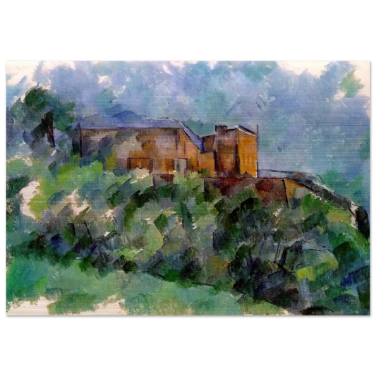 Chateau Noir - Paul Cézanne Brushed Aluminum Print - 70x100 cm / 28x40 inches | Paul Cézanne Aluminum Print | Paul Cézanne Prints
