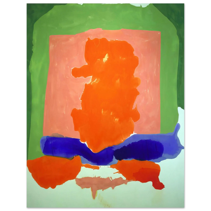 Helen Frankenthaler - Small s Paradise - 1964 Wall art - 30x40 cm / 12x16 Inches - Premium Wooden Framed Poster With Fine Art Paper - White frame