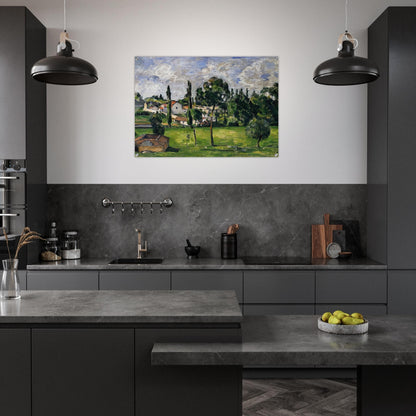 Landscape with Waterline - Paul Cézanne Acrylic Print - 70x100 cm / 28x40″ inches