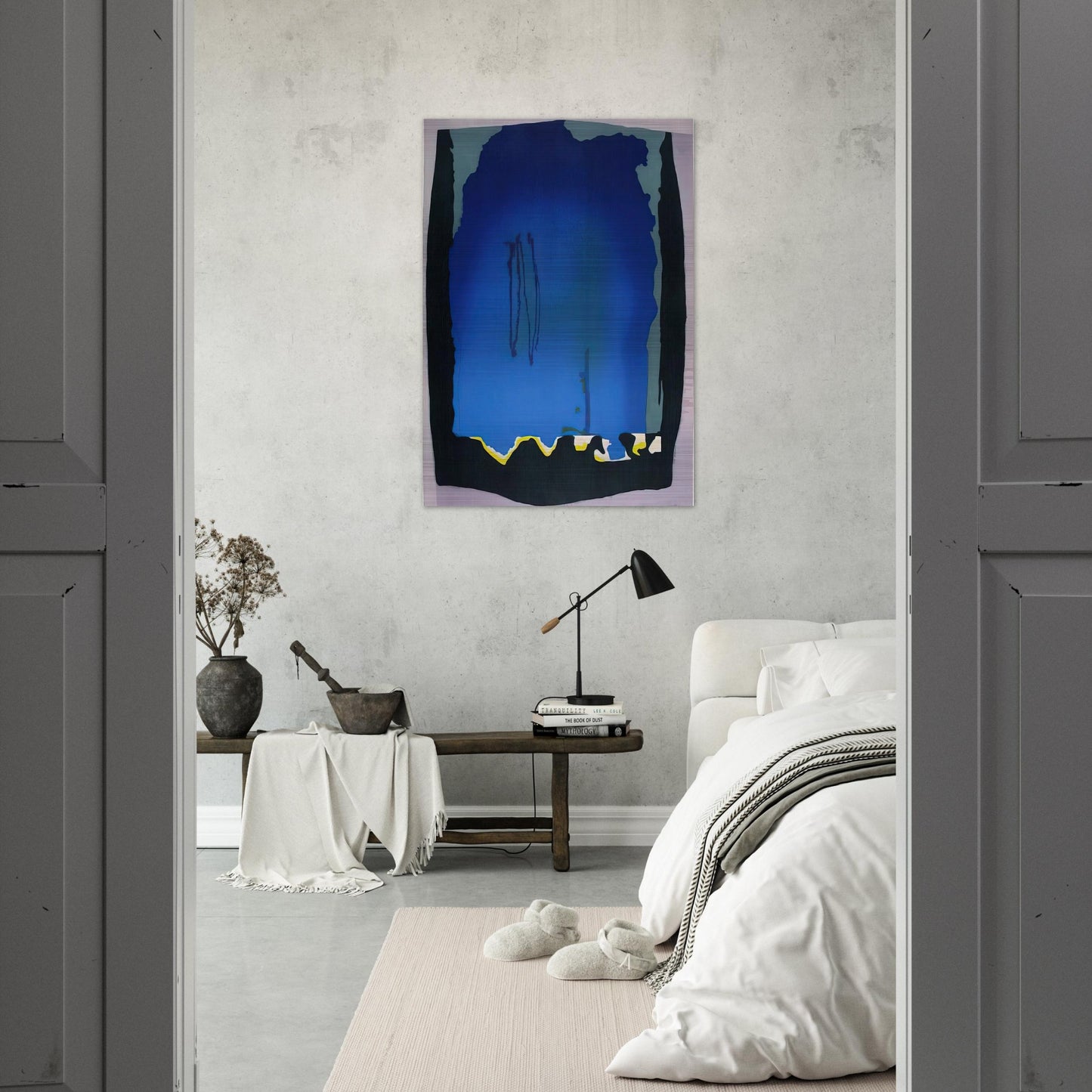 Freefall - 1992 - Helen Frankenthaler Brushed Aluminum Print - 70x100 cm / 28x40 inches | Helen Frankenthaler Aluminum Print | Helen Frankenthaler Prints