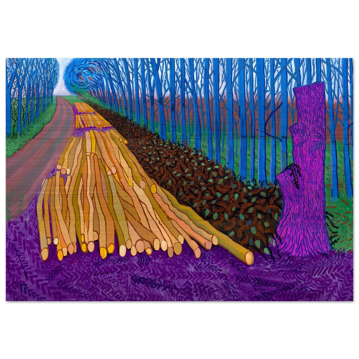 David Hockney - David Hockney Brushed Aluminum Print - 70x100 cm / 28x40 inches | David Hockney Aluminum Print | David Hockney Prints