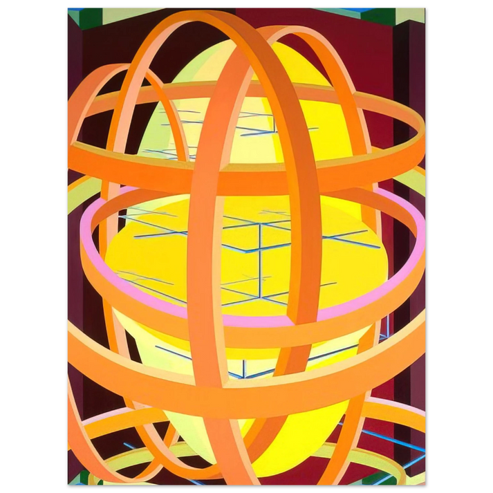 Al Held - Trajans Edge II  75x100 cm / 30x40inches Fine Art Poster