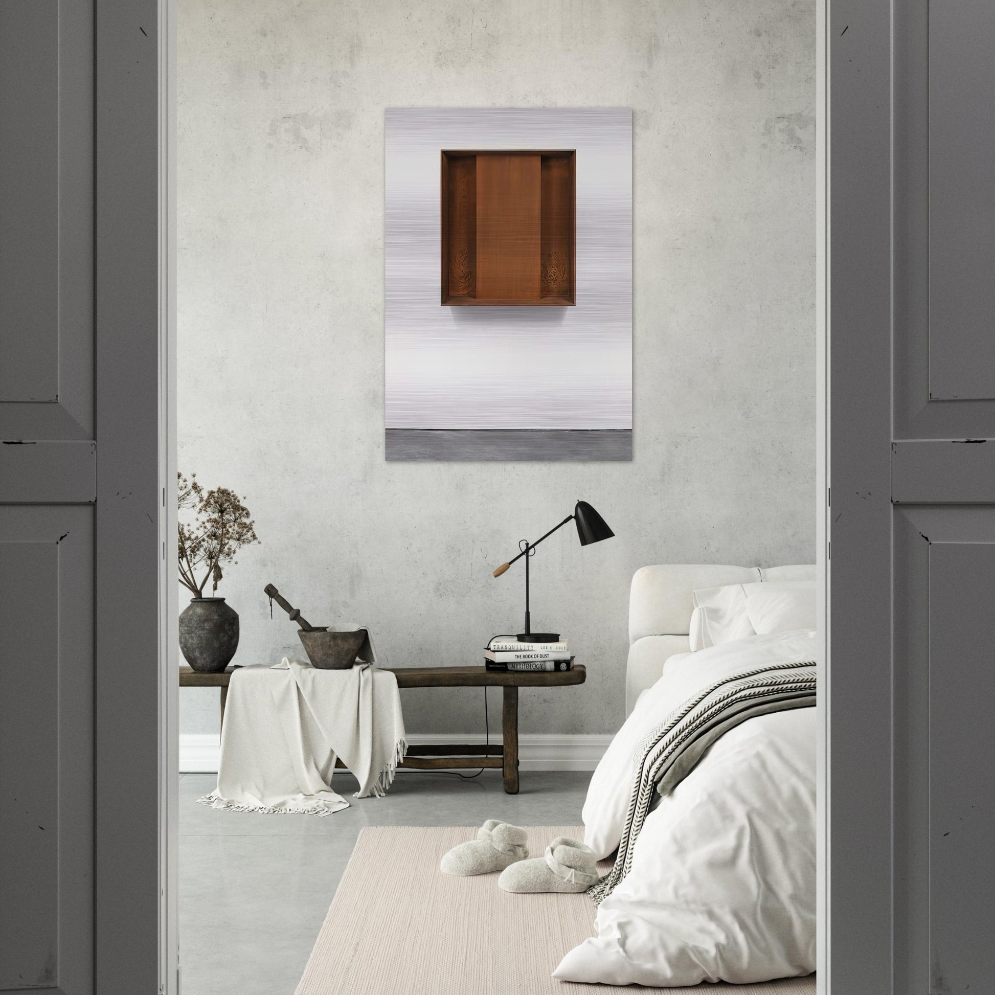 Untitled JUDDO0510 - 1989 - Donald Judd Brushed Aluminum Print - 70x100 cm / 28x40 inches | Donald Judd Aluminum Print | Donald Judd Prints