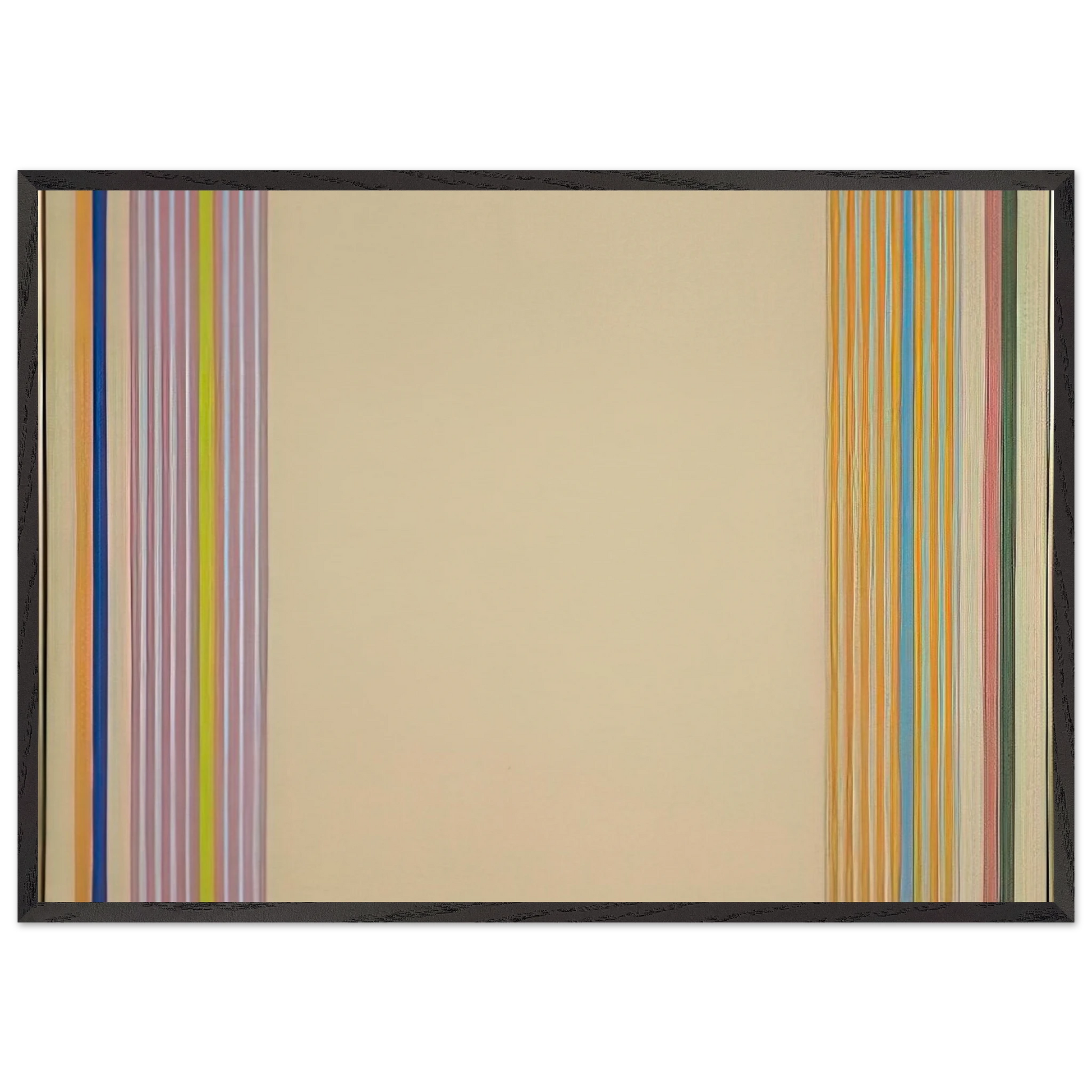 End Stripes - 1960 - Gene Davis Framed Art Print – Black Wooden Frame - Default Title - -Framed Art Print