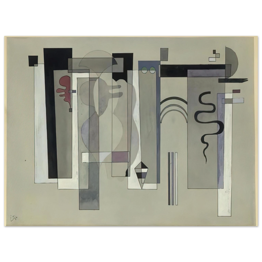 Wassily Kandinsky - SURFACES MEETING 1934 Fine Art Poster - Default Title