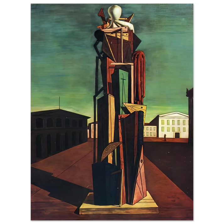 Giorgio de Chirico - THE GREAT METAPHYSICIAN 1917  75x100 cm / 30x40inches Fine Art Poster