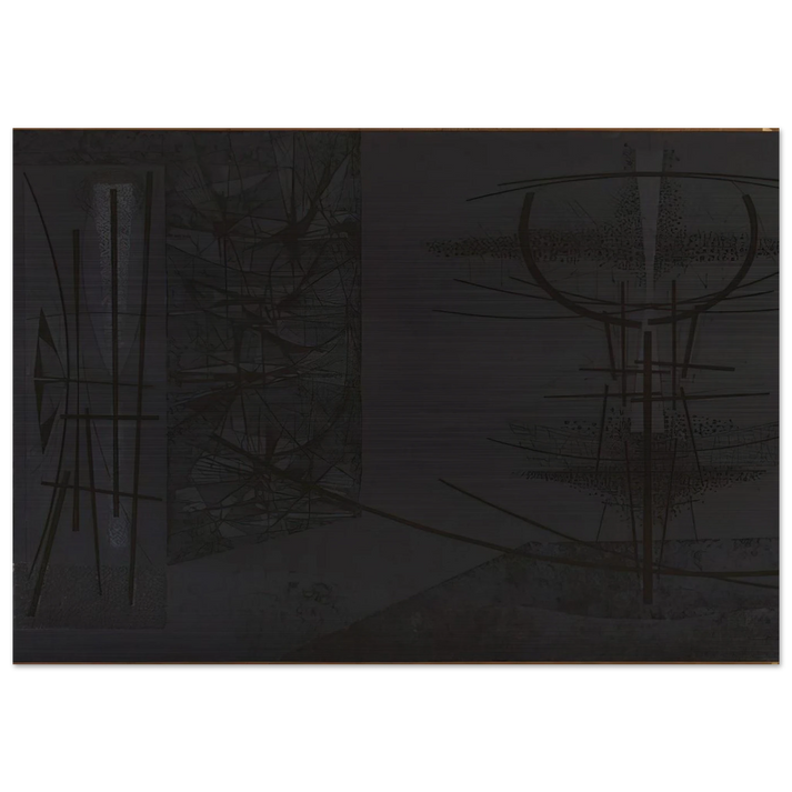 Stillness - 1956 - Jimmy Ernst Brushed Aluminum Print - 70x100 cm / 28x40 inches | Jimmy Ernst Aluminum Print | Jimmy Ernst Prints