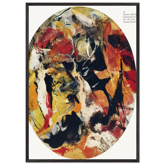 Pawnee - 1958 - Paul Jenkins Framed Art Print – Black Wooden Frame - Default Title - -Framed Art Print