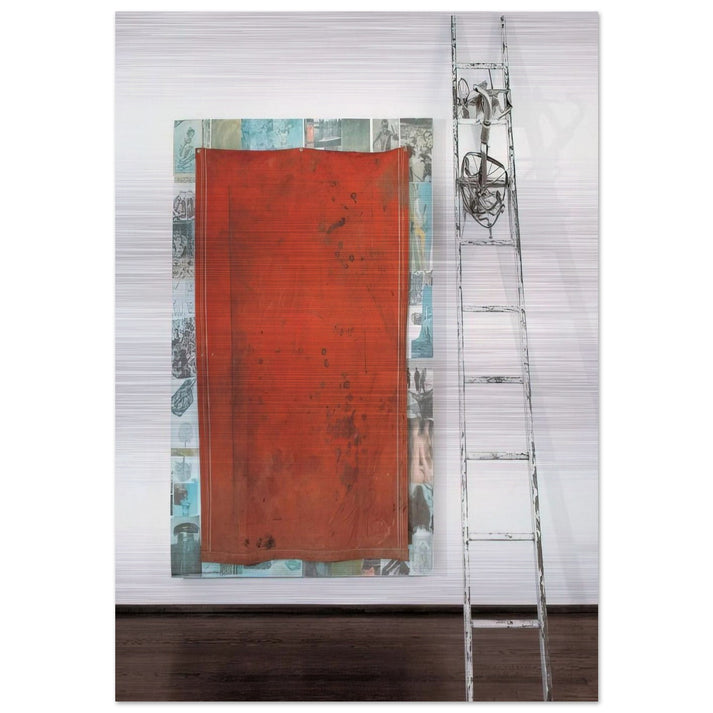 MANGO ICE CAVE SCALE 1977 - Robert Rauschenberg Brushed Aluminum Print - 70x100 cm / 28x40 inches | Robert Rauschenberg Aluminum Print | Robert Rauschenberg Prints