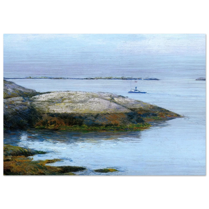 Isles of Shoals, Appledore - Childe Hassam Brushed Aluminum Print - 70x100 cm / 28x40 inches | Childe Hassam Aluminum Print | Childe Hassam Prints