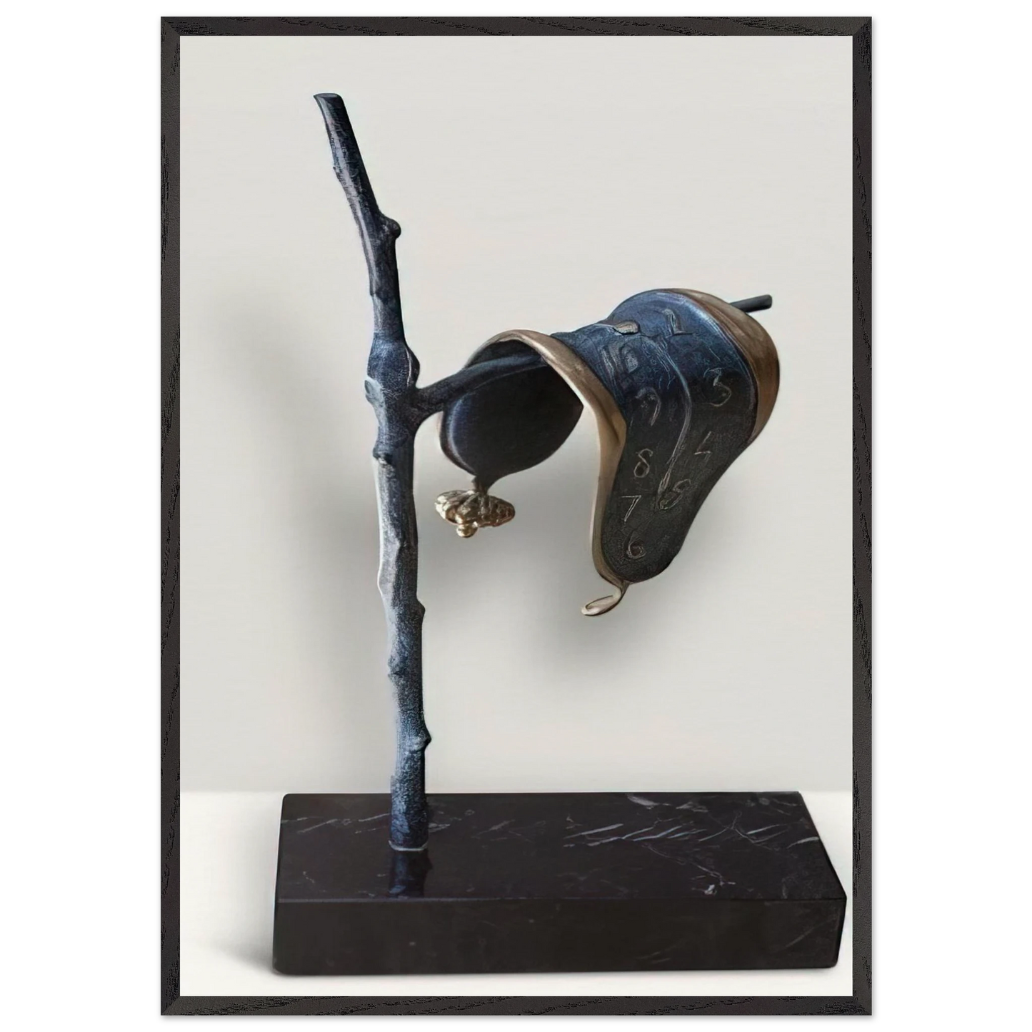 THE PERSISTENCE OF MEMORY 1980 - Salvador Dali Framed Art Print – Black Wooden Frame - Default Title - -Framed Art Print