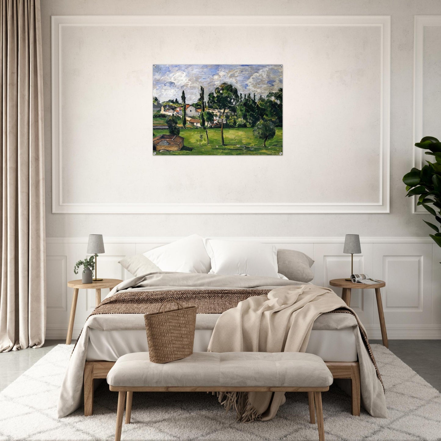 Landscape with Waterline - Paul Cézanne Acrylic Print - 70x100 cm / 28x40″ inches