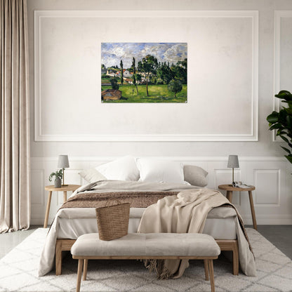 Landscape with Waterline - Paul Cézanne Acrylic Print - 70x100 cm / 28x40″ inches