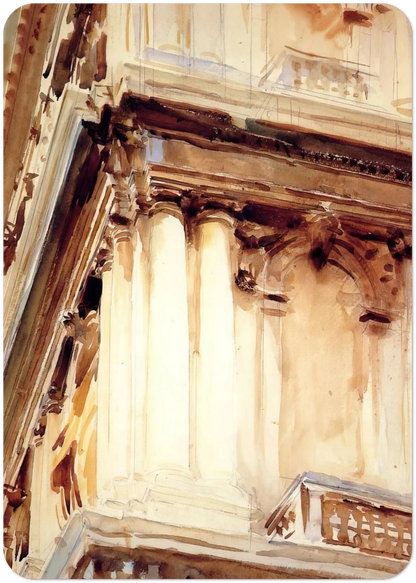 Palazzo Corner della Ca Grande By John Singer Sargent Pack of 10 Post Cards | John Singer Sargent Post Cards | A6 (10.5 x 14.8 cm) - 4.1 x 5.8 inches