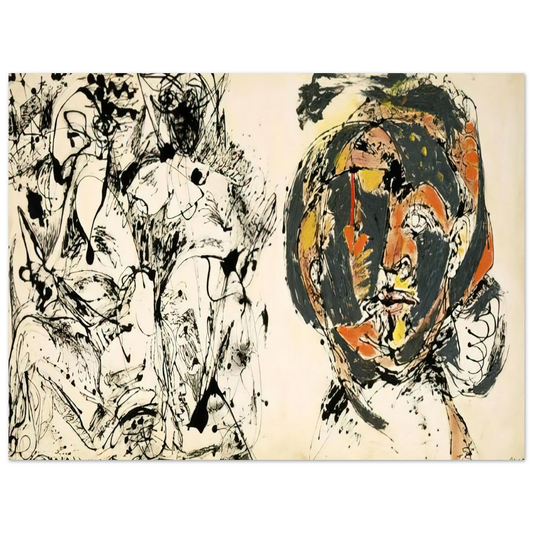 Jackson Pollock - PORTRAIT AND A DREAM 1953 Fine Art Poster - Default Title
