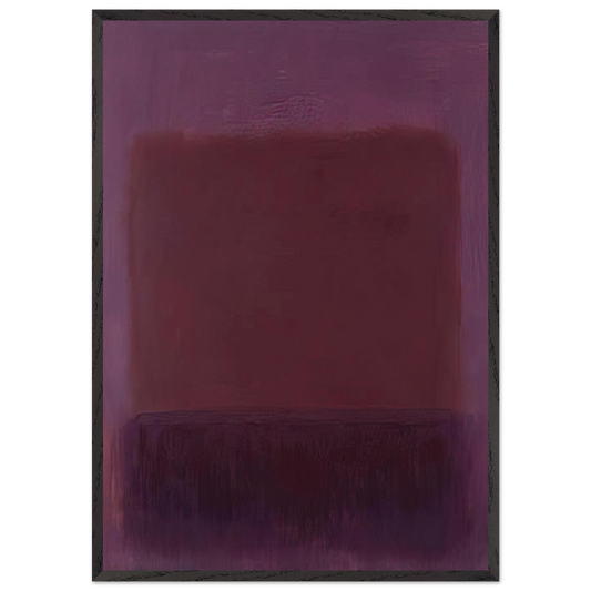 Purple Brown - 1957 - Mark Rothko Framed Art Print – Black Wooden Frame - Default Title - -Framed Art Print