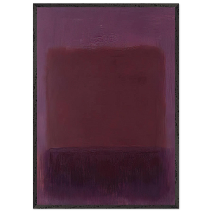 Purple Brown - 1957 - Mark Rothko 70x100 cm / 28x40 inches Framed Art Print – Black Wooden Frame
