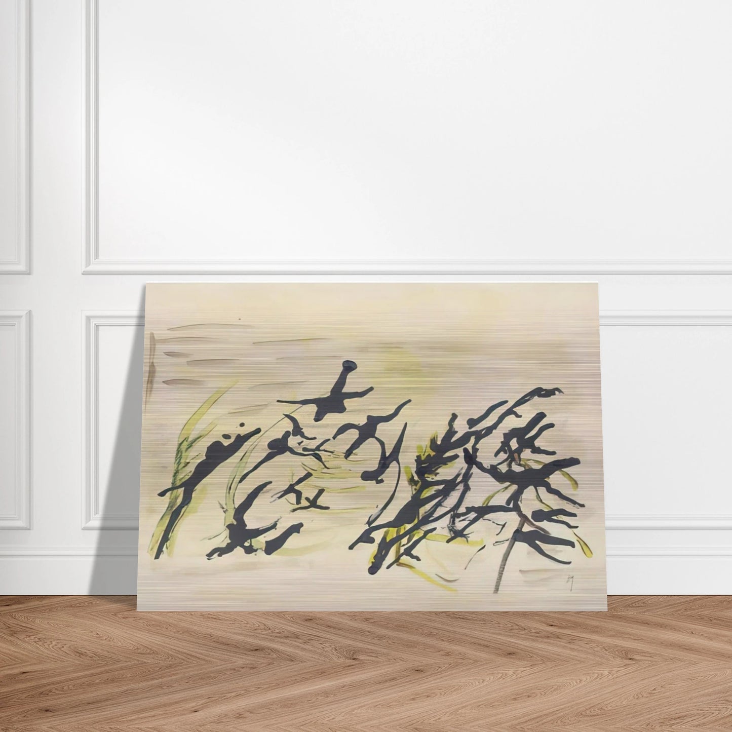 Composition - Surrealism, Tachisme - Henri Michaux Brushed Aluminum Print - 70x100 cm / 28x40 inches | Henri Michaux Aluminum Print | Henri Michaux Prints