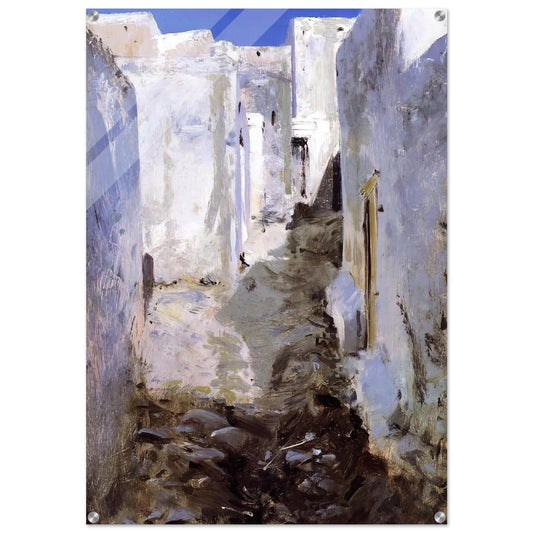 A Street in Algiers - John Singer Sargent Acrylic Print - 70x100 cm / 28x40″ inches