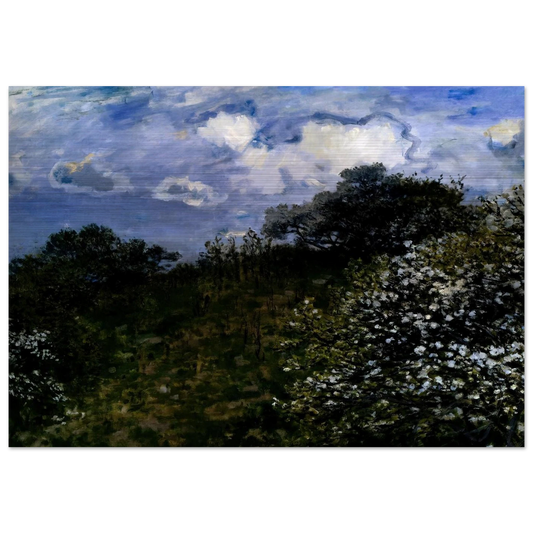 Spring - claude monet Brushed Aluminum Print - 70x100 cm / 28x40 inches | claude monet Aluminum Print | claude monet Prints