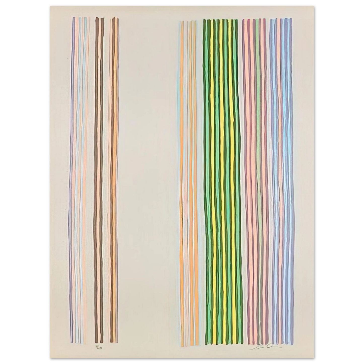 Gene Davis - Royal Curtain - 1980 Fine Art Poster - Default Title