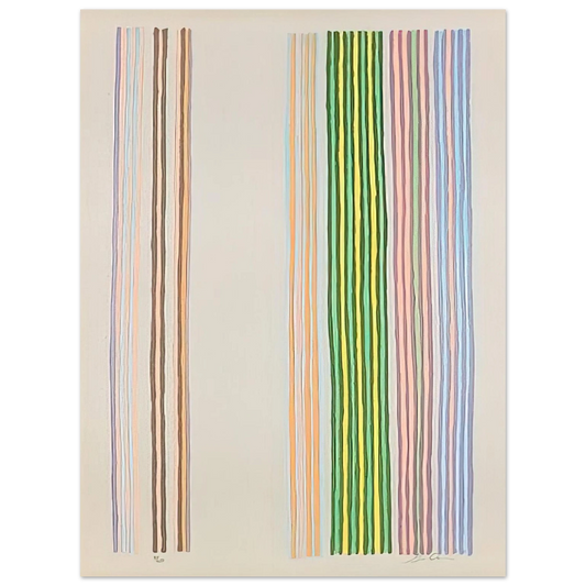 Gene Davis - Royal Curtain - 1980 Fine Art Poster - Default Title