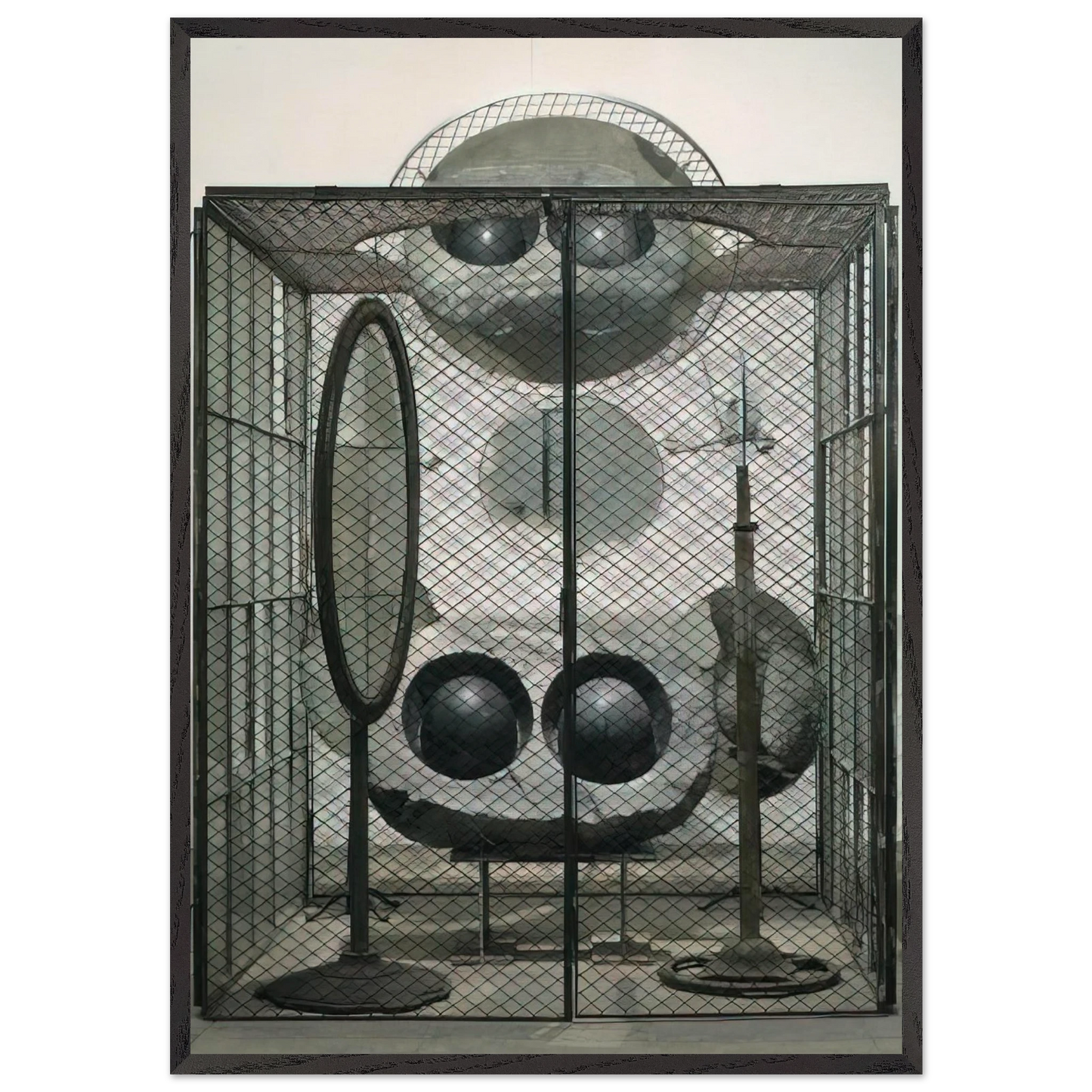 CELL EYES AND MIRRORS 1993 - Louise Bourgeois Framed Art Print – Black Wooden Frame - Default Title - -Framed Art Print