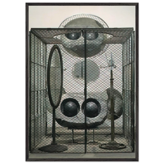 CELL EYES AND MIRRORS 1993 - Louise Bourgeois Framed Art Print – Black Wooden Frame - Default Title - -Framed Art Print