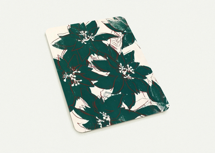 Poinsetta By Andy Warhol Pack of 10 Post Cards | Andy Warhol Post Cards | A6 (10.5 x 14.8 cm) - 4.1 x 5.8 inches