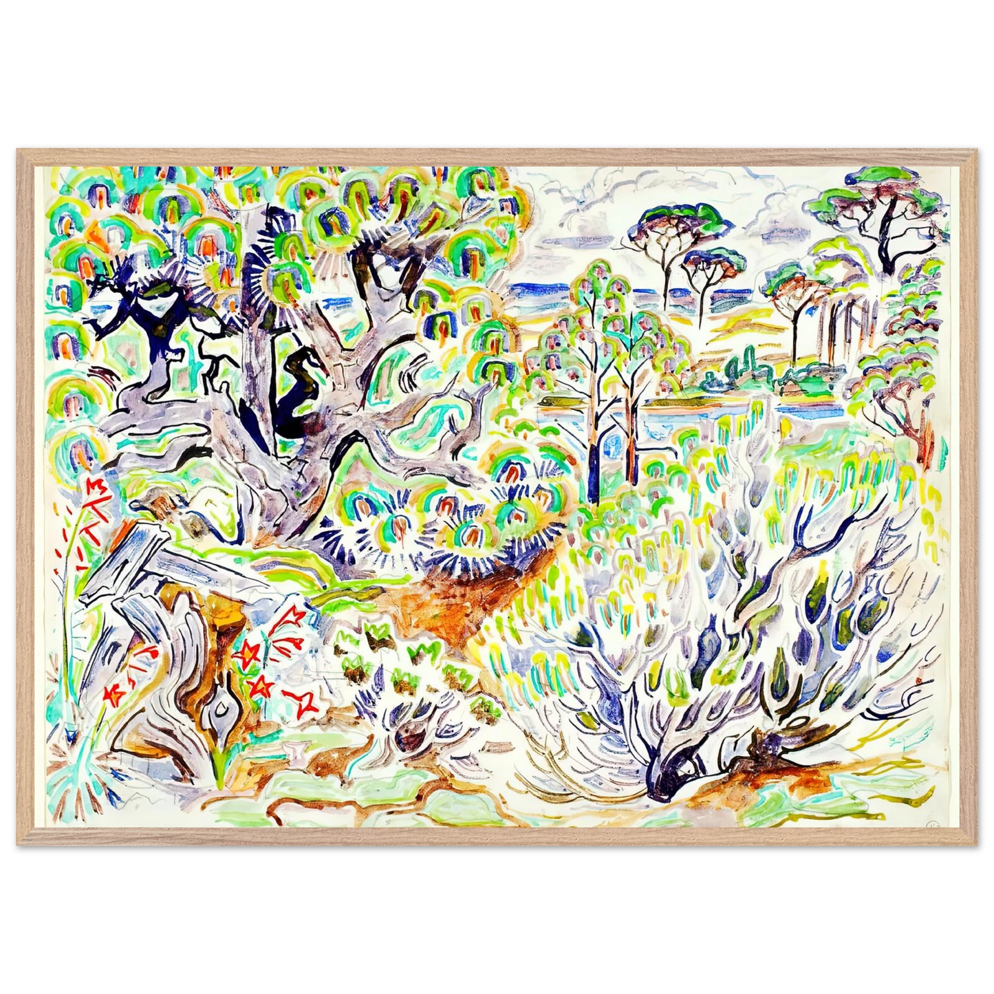 Walter Inglis Anderson - Walter Anderson Wall art - A3 (29.7 x 42  cm) - Premium Wooden Framed Poster With Fine Art Paper - Wood frame