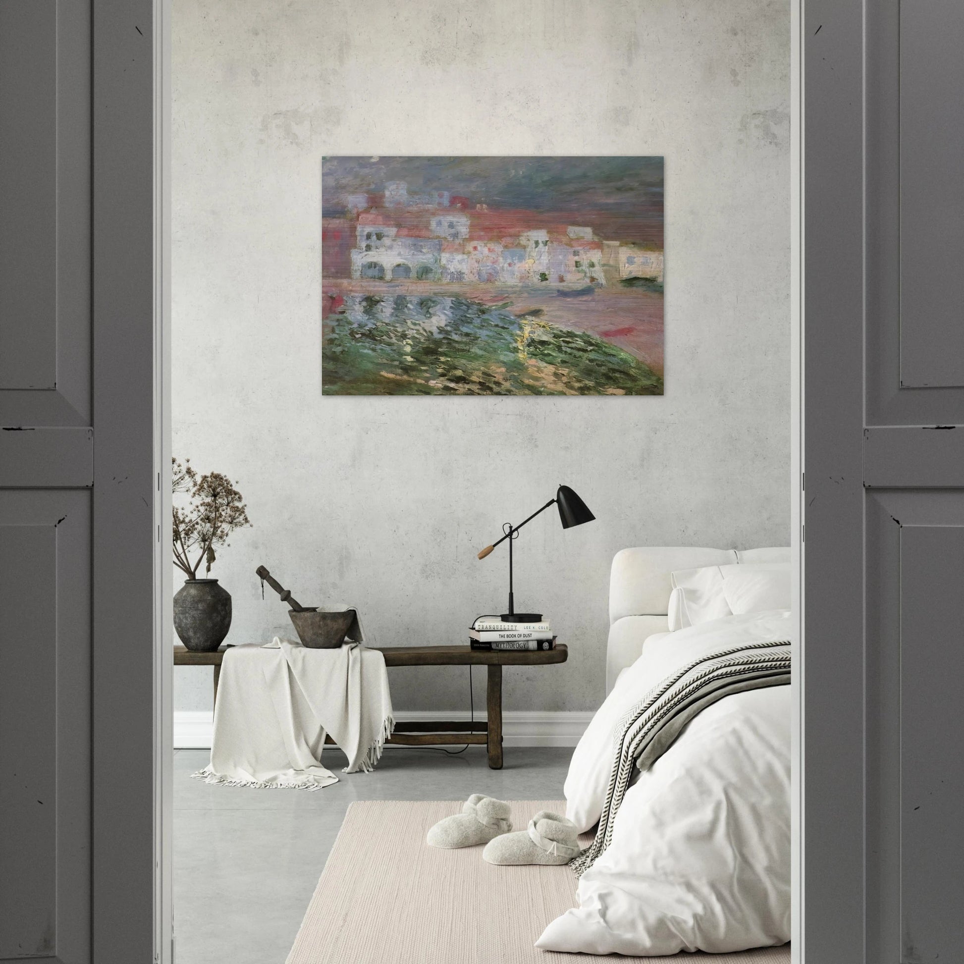 PORT ALGUER 1 - Salvador Dali Brushed Aluminum Print - 70x100 cm / 28x40 inches | Salvador Dali Aluminum Print | Salvador Dali Prints