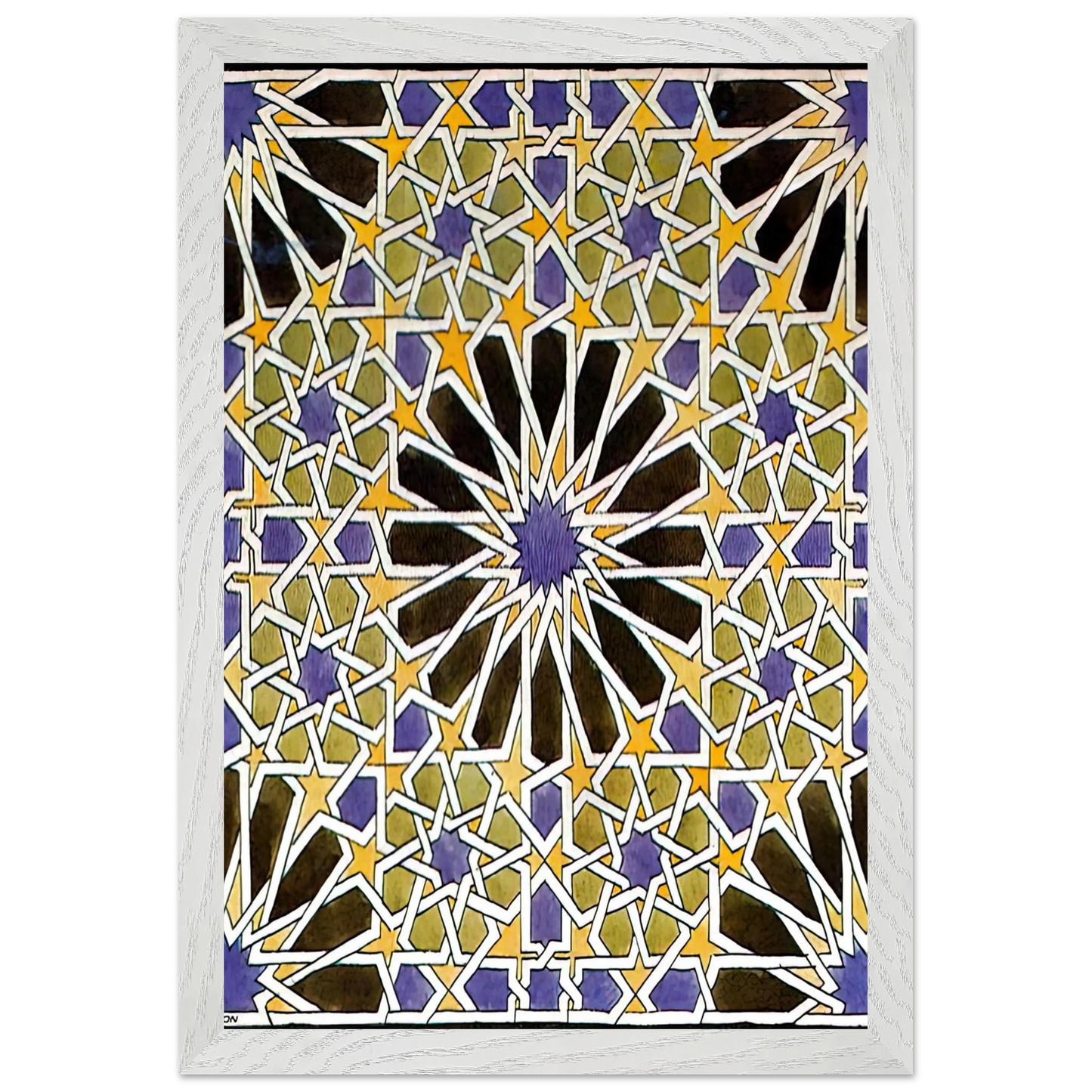 MC Escher - MURAL MOSAIC IN THE ALHAMBRA Wall Art - 60x80 cm / 24x32 inches - Fine Art Poster - -