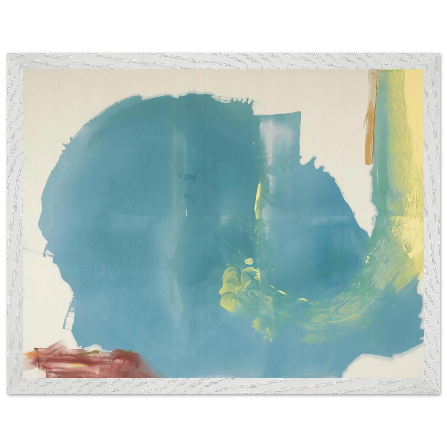 Helen Frankenthaler - Where Necessary - 1977 Wall art - 60x80 cm / 24x32 inches - Premium Wooden Framed Poster With Fine Art Paper - Wood frame
