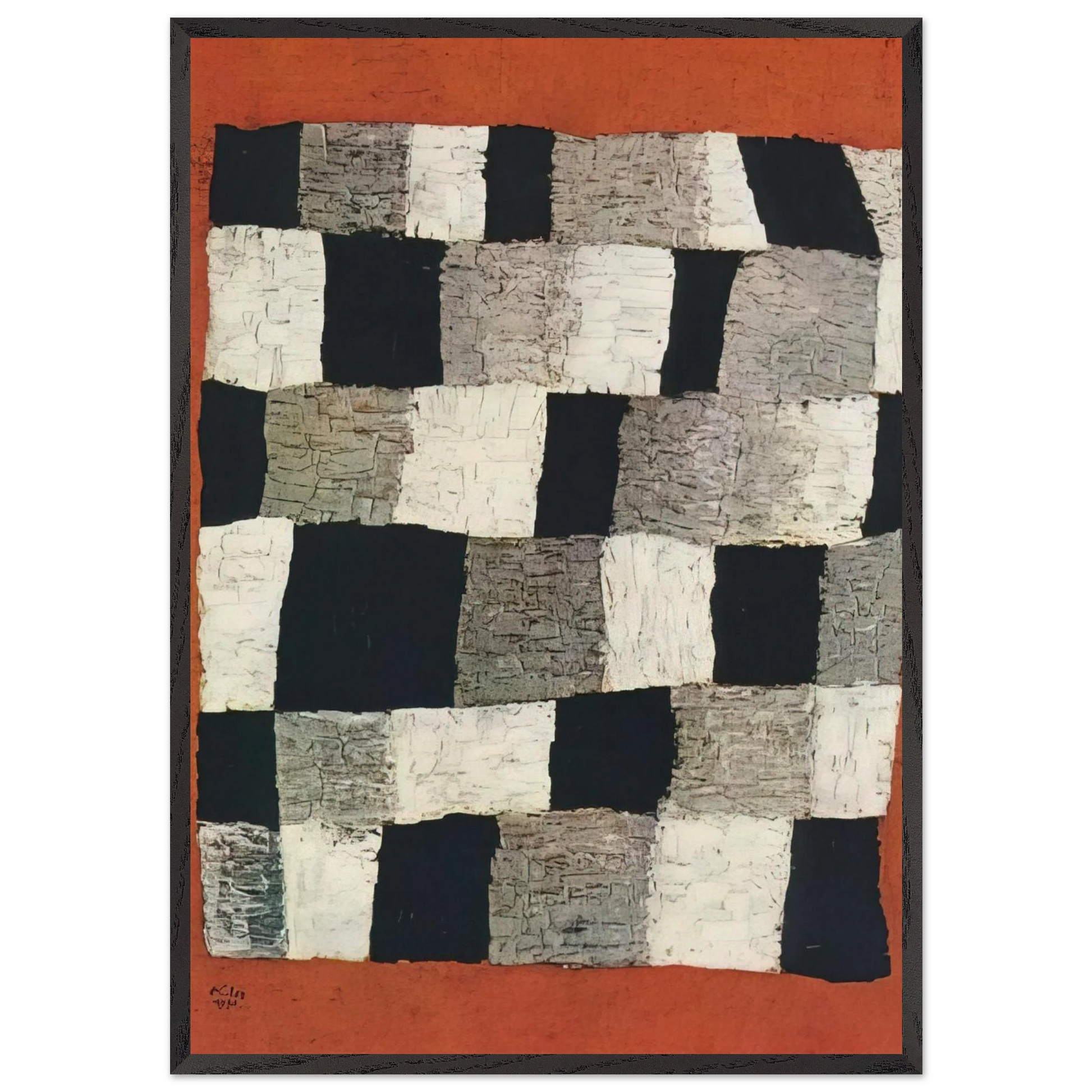 RHYTHMIC RYTHMICAL 1930 - Paul Klee Framed Art Print – Black Wooden Frame - Default Title - -Framed Art Print