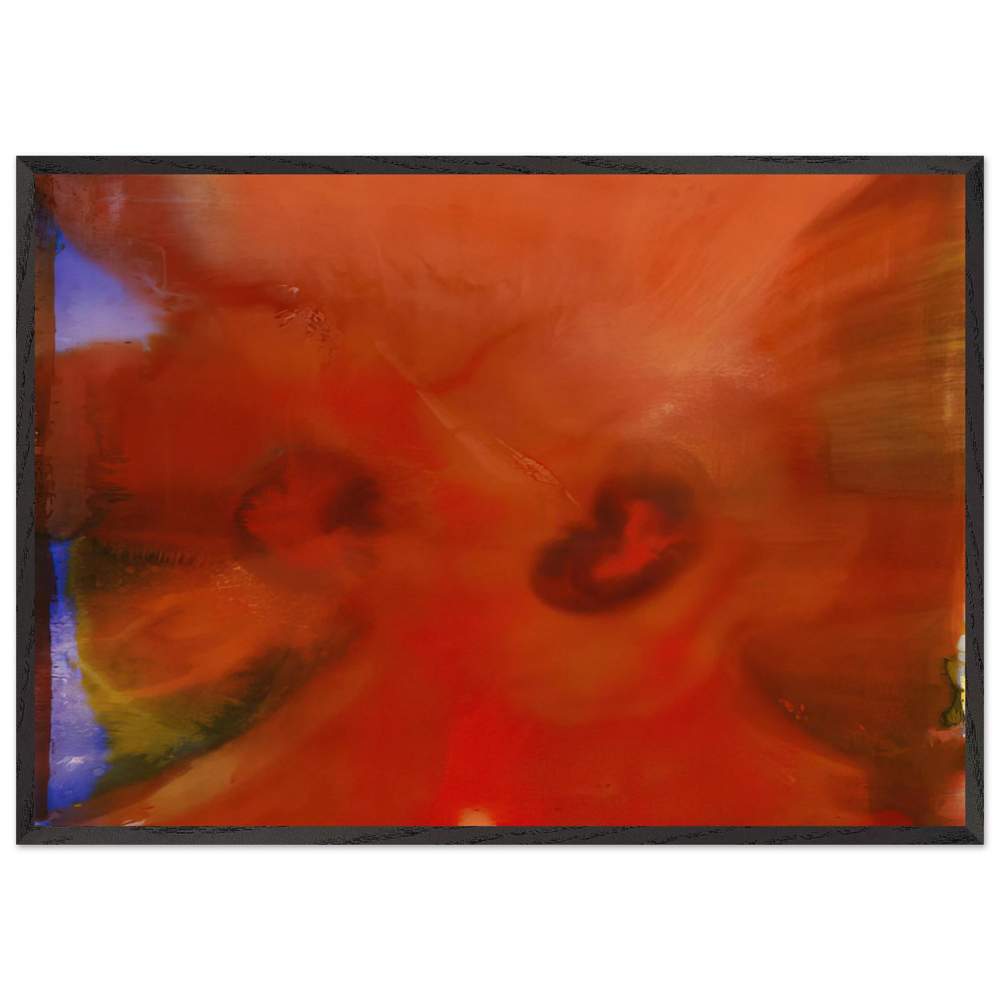 Red Petals - Sam Gilliam Framed Art Print – Black Wooden Frame - Default Title - -Framed Art Print