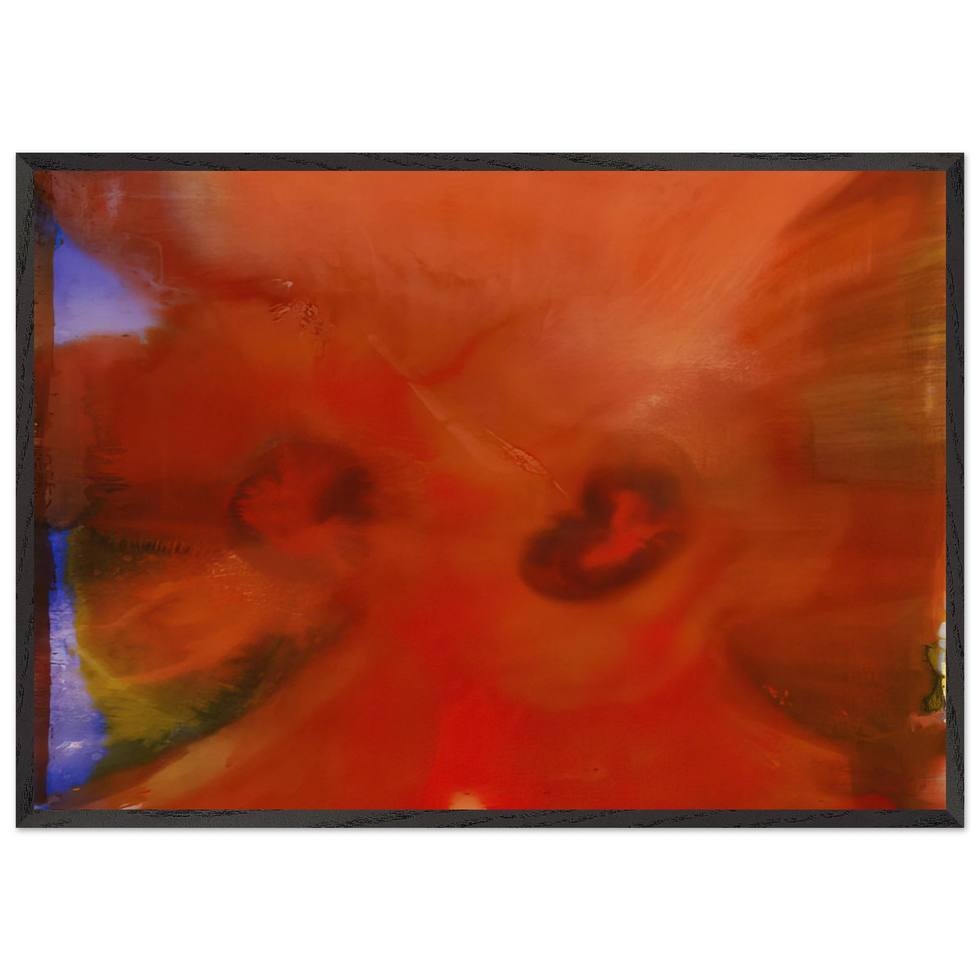 Red Petals - Sam Gilliam Framed Art Print – Black Wooden Frame - Default Title - -Framed Art Print