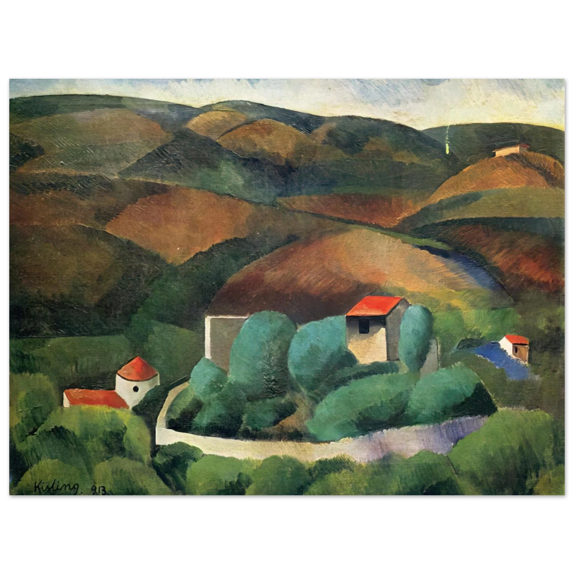 Moise Kisling - NOT IDENTIFIED 1913 Fine Art Poster - Default Title