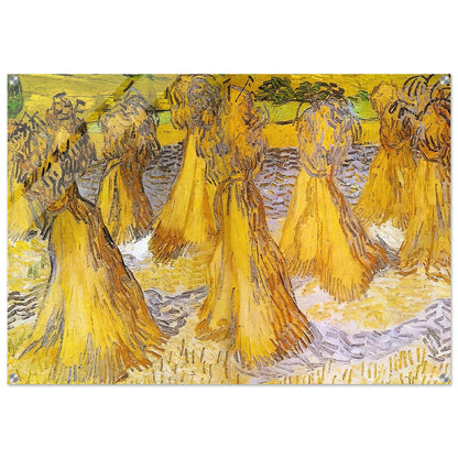 Sheaves of Wheat - Vincent van Gogh Acrylic Print - 70x100 cm / 28x40″ inches