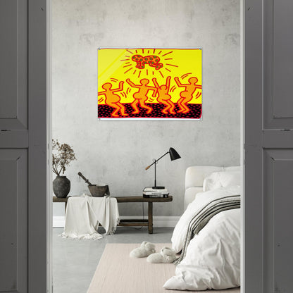 UNTITLED 1983 1 - Keith Haring Acrylic Print - 70x100 cm / 28x40″ inches | Keith Haring Wall Art | Keith Haring Prints