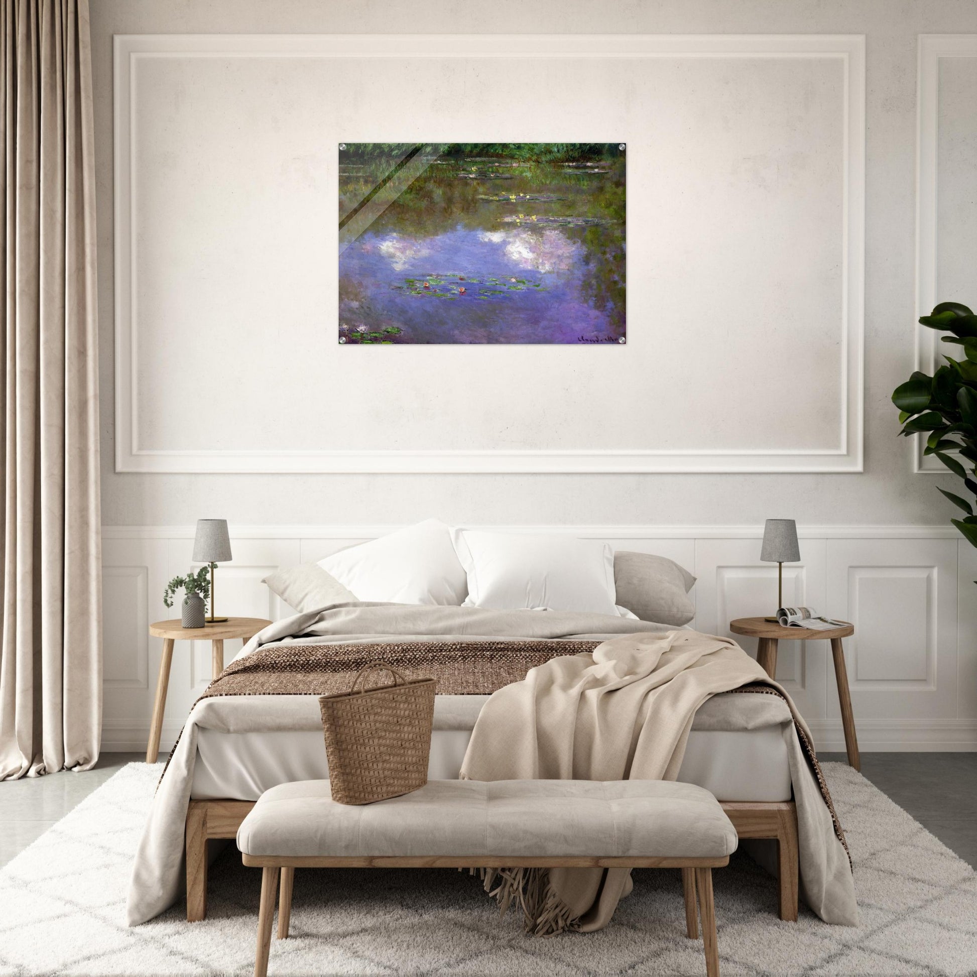 Water Lilies, The Clouds - claude monet Acrylic Print - 70x100 cm / 28x40″ inches | claude monet Wall Art | claude monet Prints