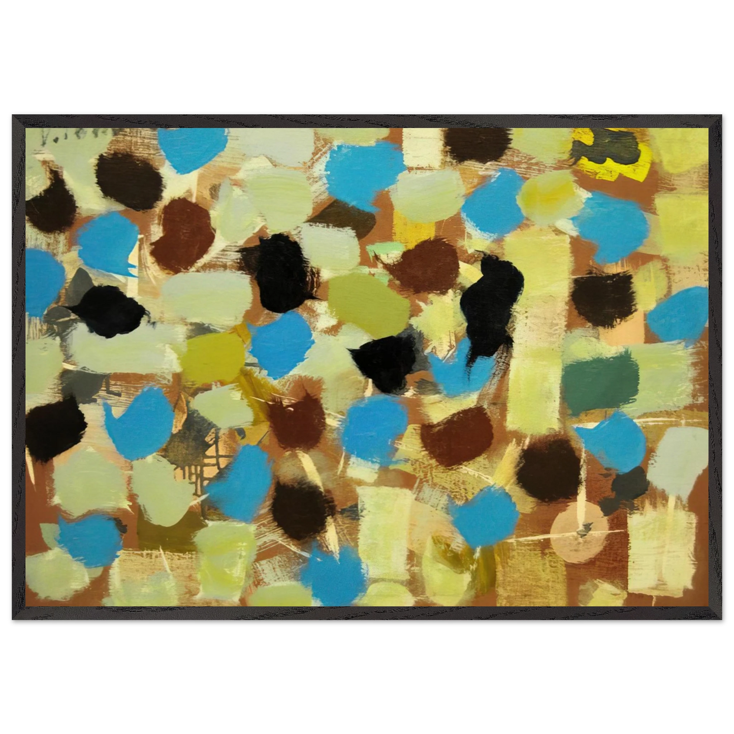 Number 7 - 1953 - Bradley Walker Tomlin Framed Art Print – Black Wooden Frame - Default Title - -Framed Art Print