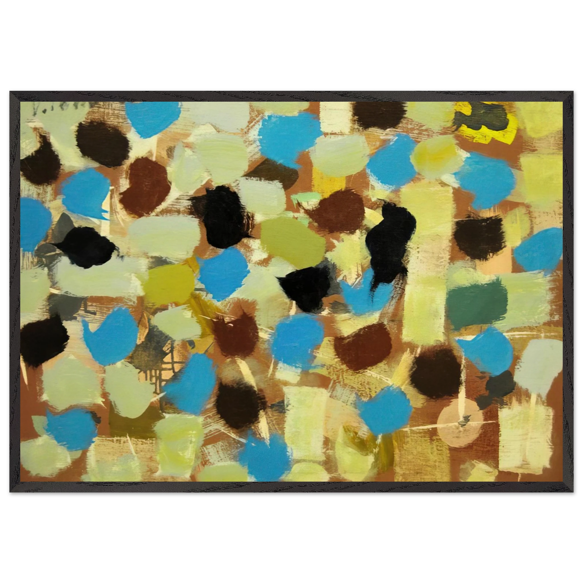 Number 7 - 1953 - Bradley Walker Tomlin Framed Art Print – Black Wooden Frame - Default Title - -Framed Art Print