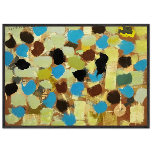 Number 7 - 1953 - Bradley Walker Tomlin Framed Art Print – Black Wooden Frame - Default Title - -Framed Art Print