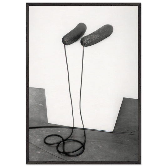 INGEMINATE NOVEMBER 1965 - Eva Hesse Framed Art Print – Black Wooden Frame - Default Title - -Framed Art Print