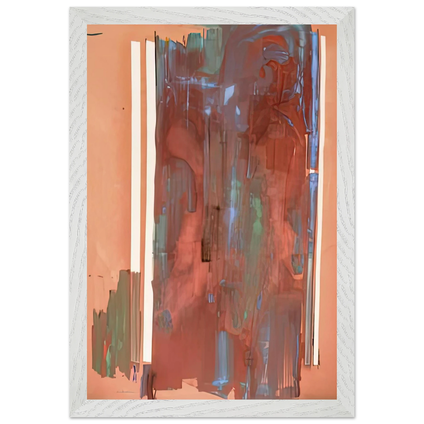 Helen Frankenthaler - Plexus, 1976- Wall Art - 60x80 cm / 24x32 inches - Premium Wooden Framed Poster With Fine Art Paper - Black frame