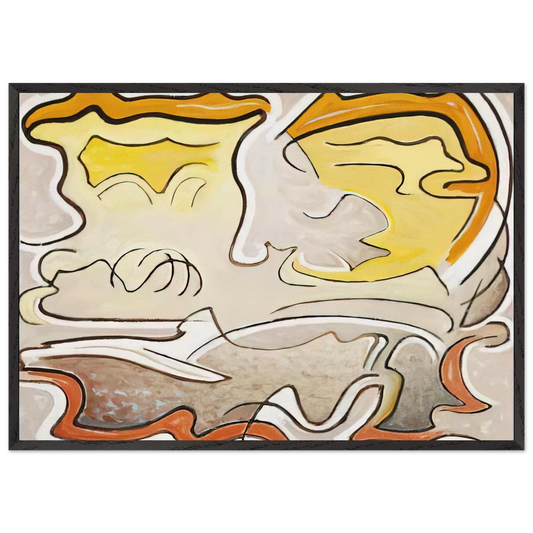 LSH 83 - 1957 - Lawren Harris Framed Art Print – Black Wooden Frame - Default Title - -Framed Art Print